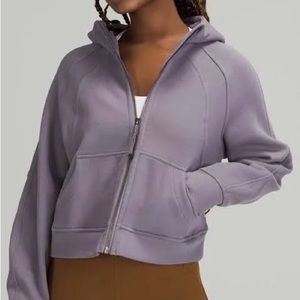 Lululemon Scuba Oversized Full Zip Dusky Lavender Hoodie Jacket - M/L - NWOT